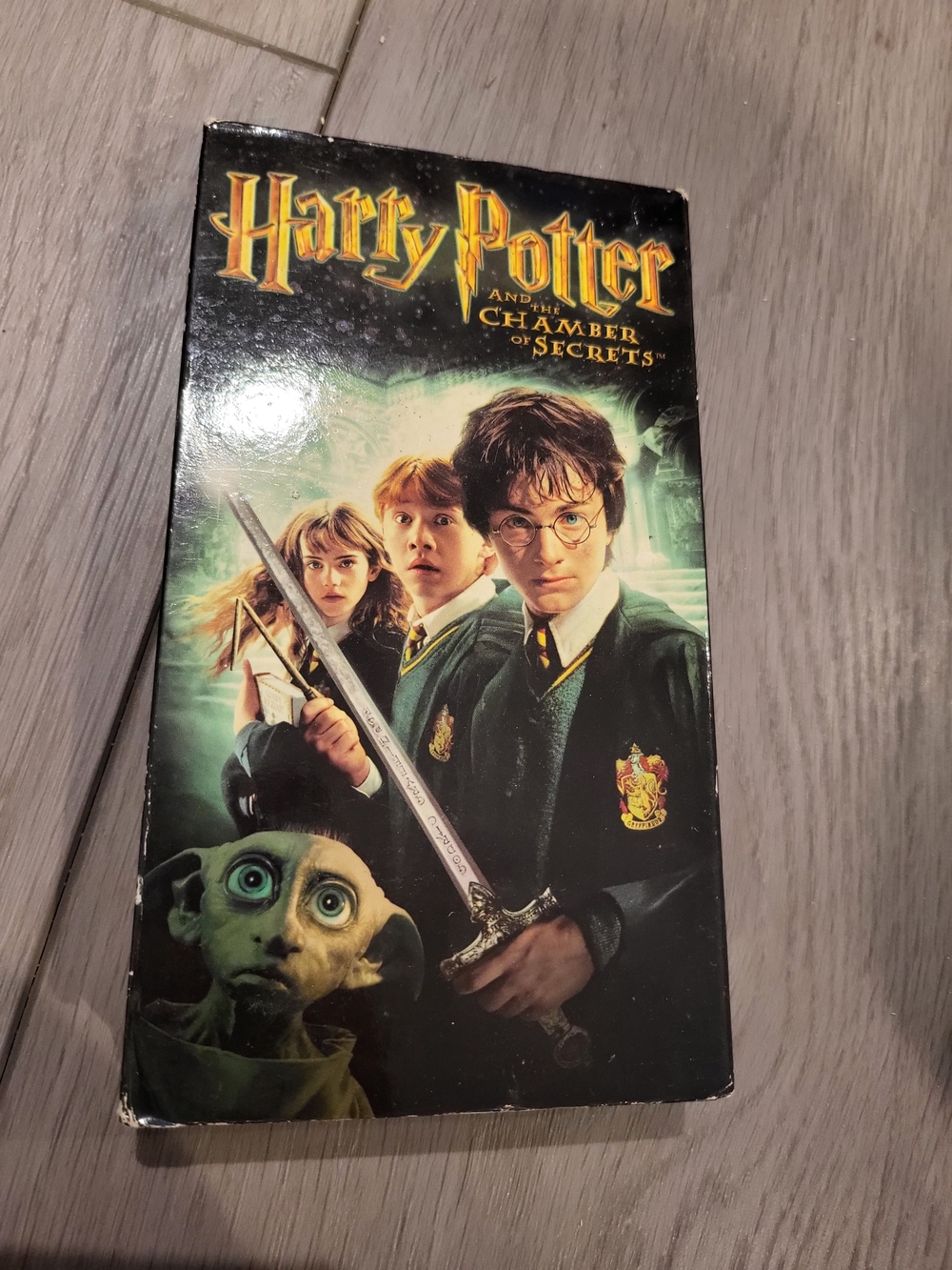 Harry Potter Chamber of Secrets VHS 2002 Warner Bros Dobby Original Slipcover